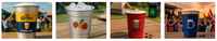 Vasos de aluminio para grandes eventos